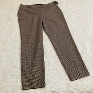 New The Limited women’s slim ankle dress pants career office houndstooth size 12